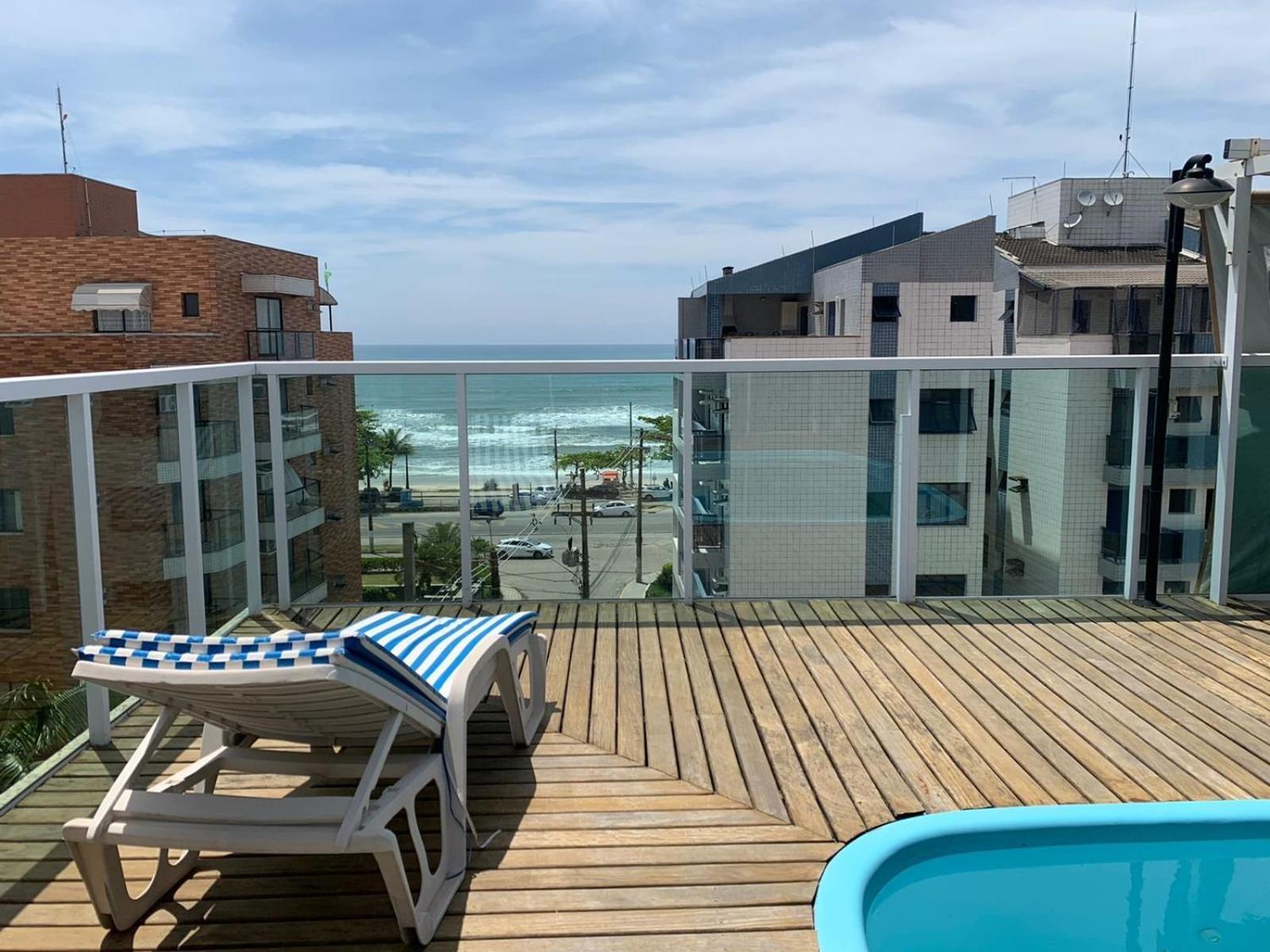 乌巴图巴Cobertura Premium Vista Pro Mar, Com Piscina公寓 外观 照片
